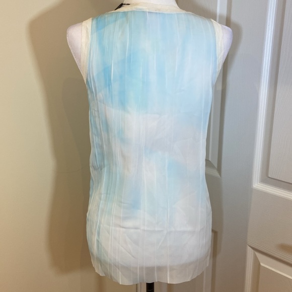 ELIE TAHARI | Size XS | light blue blouse - Picture 5 of 9